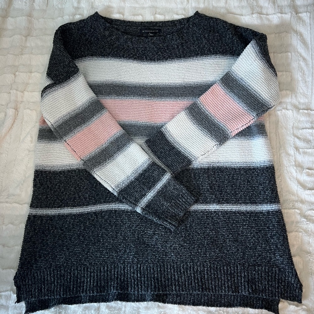 Staccato stitch fix sweater boxy striped